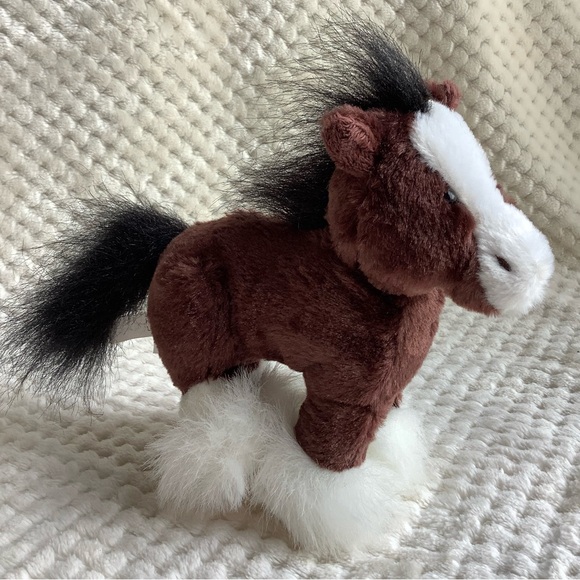 Ganz Webkinz Plush Lil’Kinz Clydesdale Horse Stuffed Animal Toy No Code - Picture 4 of 11